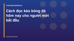 Read more about the article Cách đọc kèo bóng đá hôm nay cho người mới bắt đầu